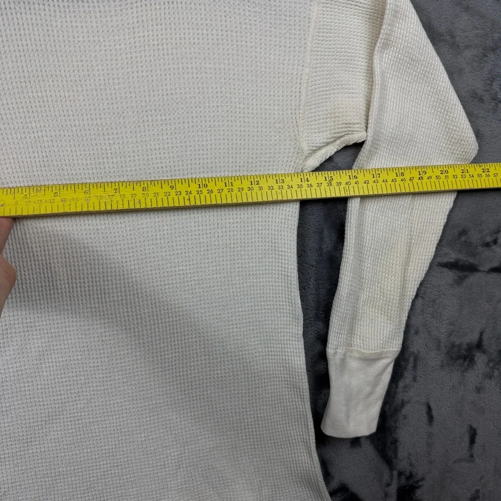 Sears Thermal Undershirt Mens Medium White Vintage Waffle Knit Base Layer